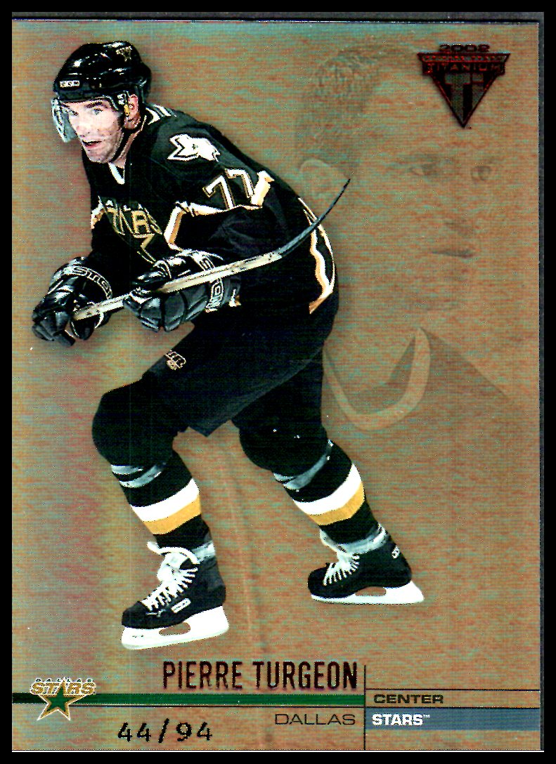 2001-02 Titanium Hobby Red #47 Pierre Turgeon 44/94 (image for) 2001-02 Titanium Hobby Red #47 Pierre Turgeon 44/94